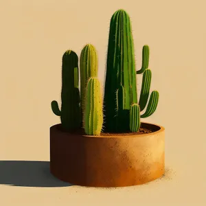 Desert Agave Plant in Pot - Vascular Cactus