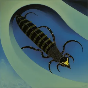 Sky Arthropod: Free-flying Centipede in Invertebrate Kingdom