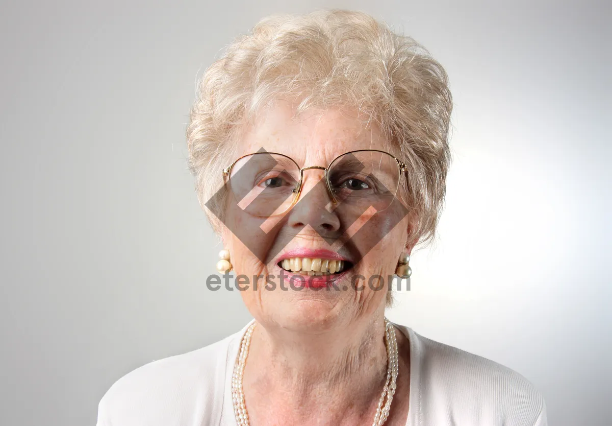 Picture of Smiling senior man with gray hair portrait