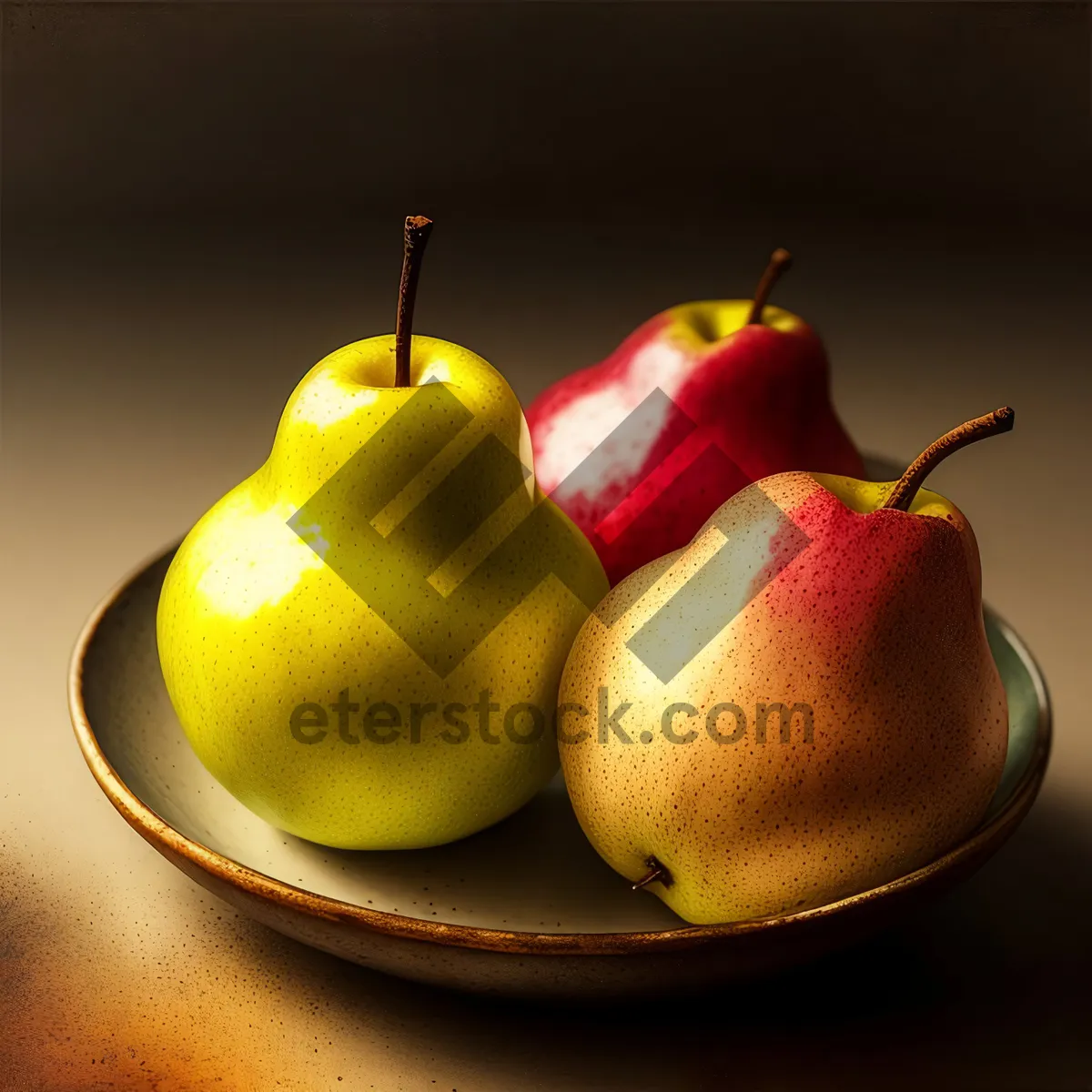 Picture of Vibrant Citrus Freshness: Lemon, Pear, and Apple