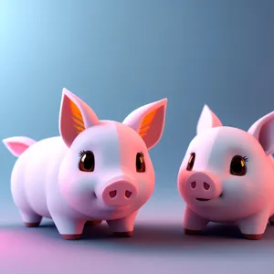 Pink Piggy Bank - Symbol of Savings