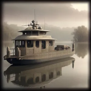 Marina Tower: Iconic Ship-Filled Harbor at Sunrise