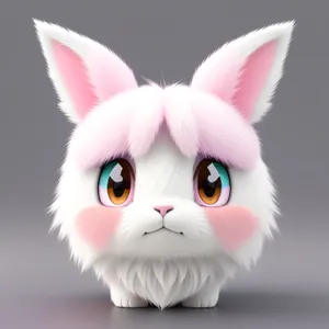 Cute Bunny with Fluffy Fur
