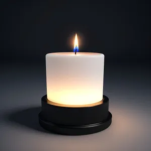 Flaming Wax Illumination: Celebratory Decorative Candle Icon