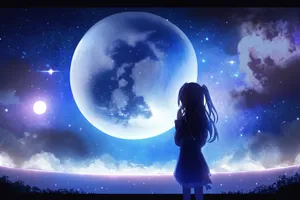 Fantasy Moon Globe in Bright Fantasy Universe.