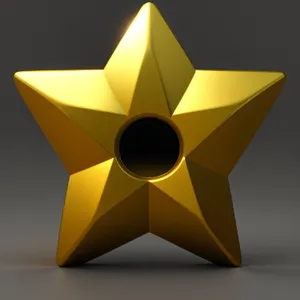 Stellar Symbol: Eye-catching Five-Spot Star Icon