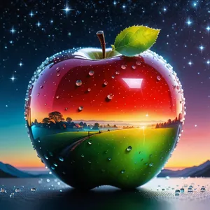 Fresh Organic Red Delicious Apple, Vitamin-Packed