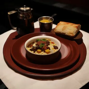 Delicious gourmet meal on a plate