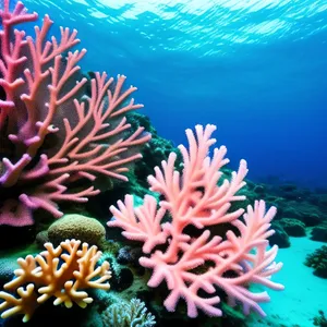 Colorful Tropical Reef with Anemone Fish
