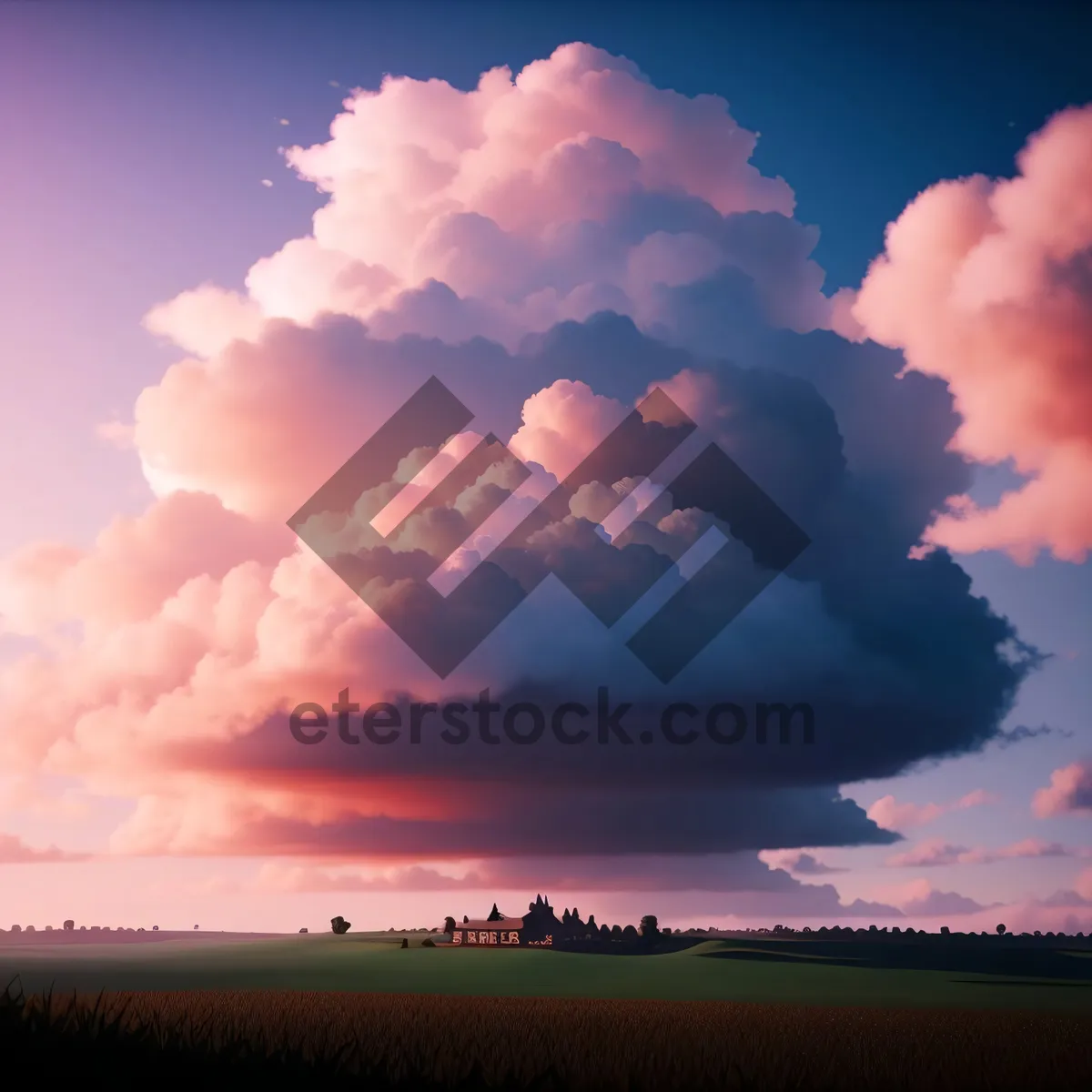 Picture of Vibrant Skyline: Captivating Blend of Sun and Clouds