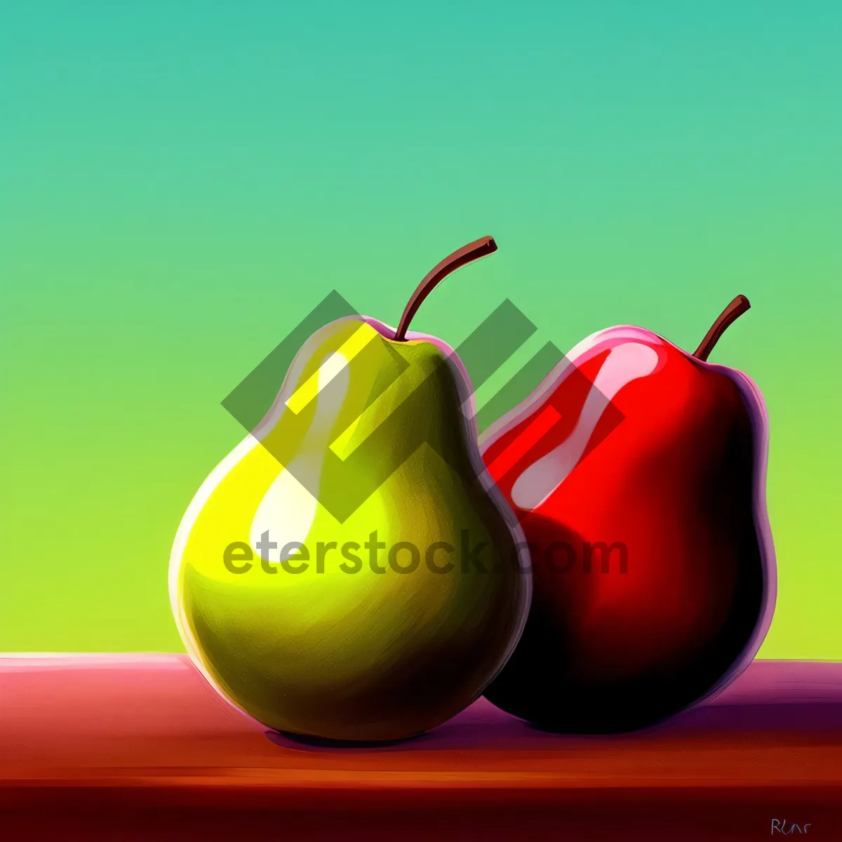 Picture of Fruit Food: Apple & Sweet Pepper Icon