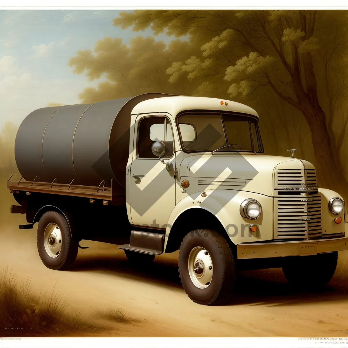 Picture of Concrete Mixer Truck - Reliable Construction Vehicle