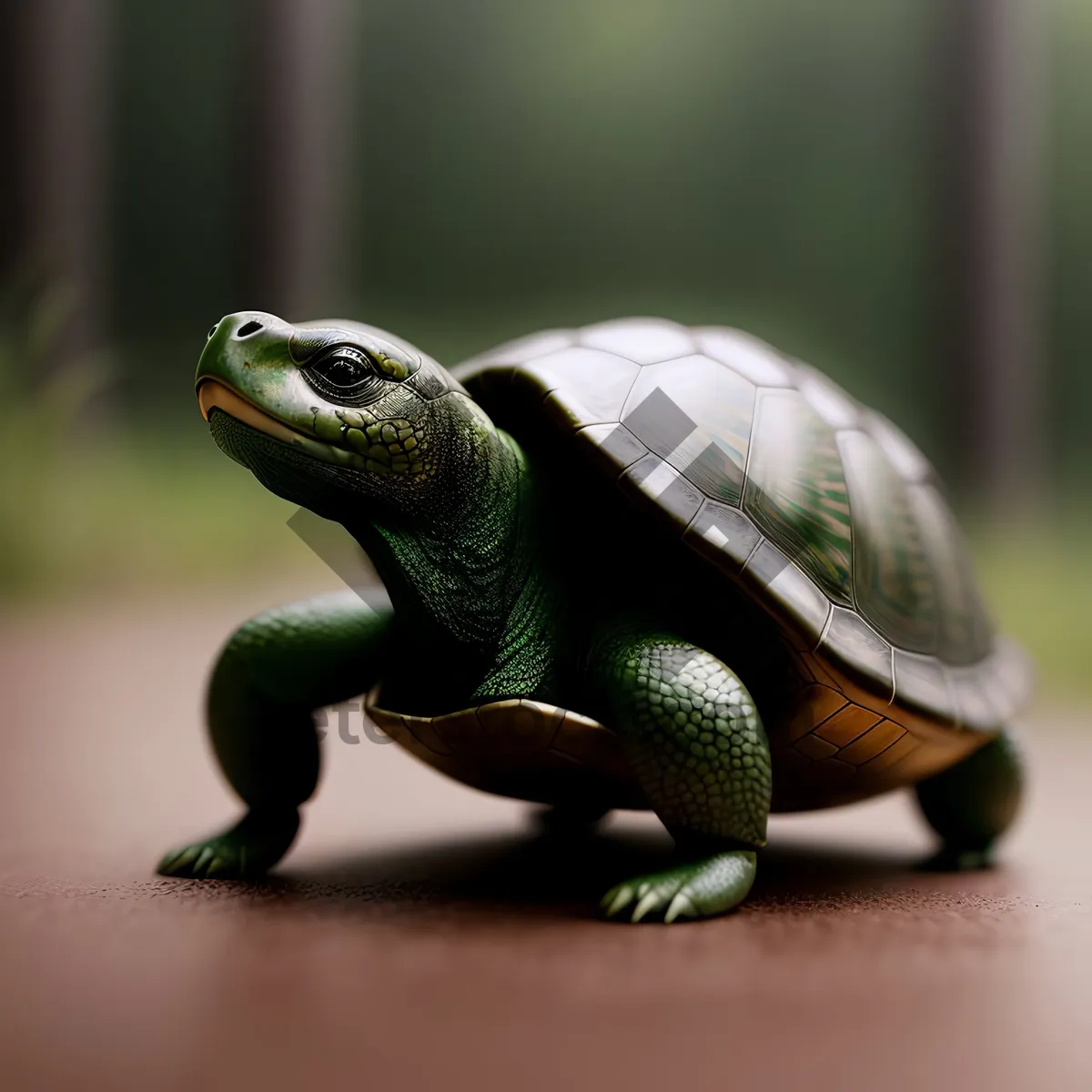 Picture of Slow Shell Terrapin: Majestic Reptile in Wildlife