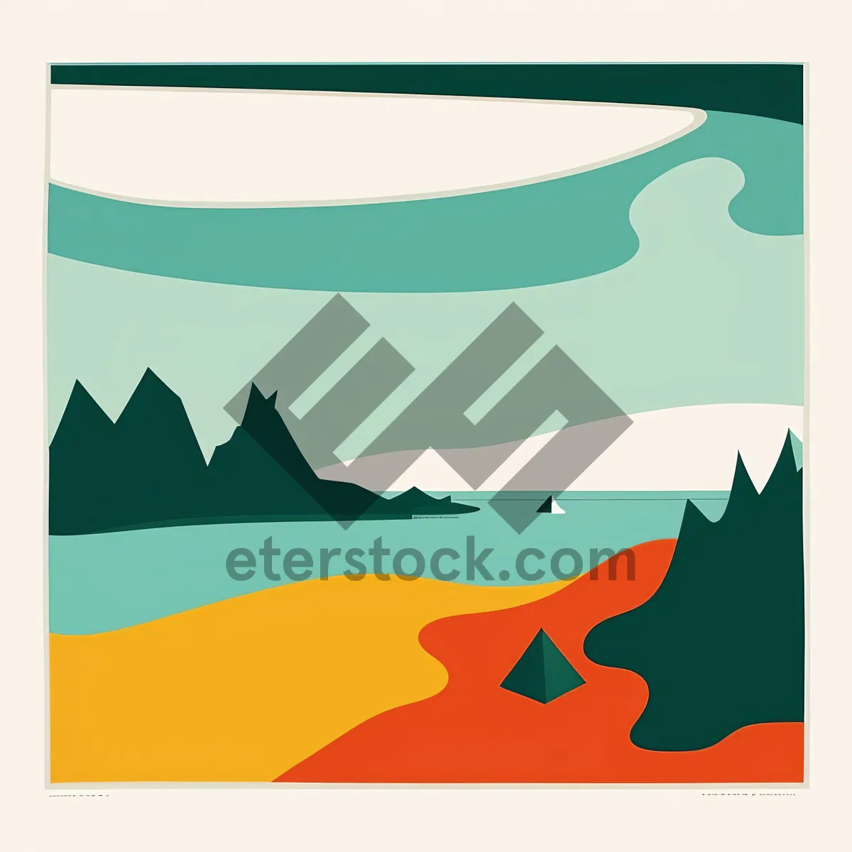 Picture of Flag Map Design: [Country Name] Symbolic Sign