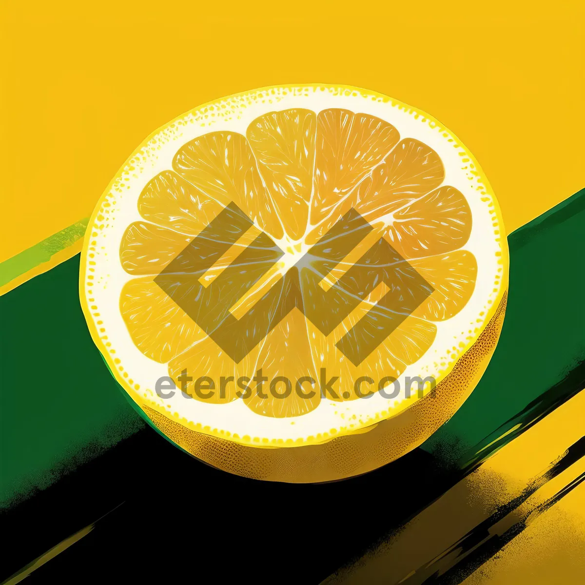 Picture of Fresh Citrus Fruit Slices Refreshment Yellow Juice