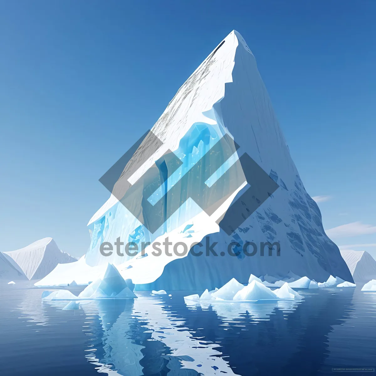 Picture of Frozen Majesty: Snow-Capped Mountain Peaks