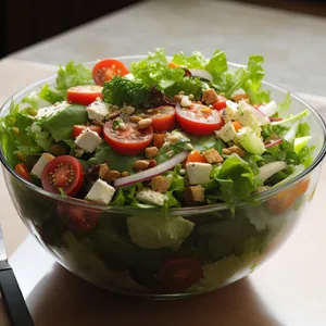 Delicious Vegetable Salad with Fresh Ingredients