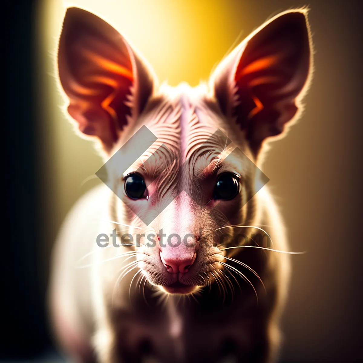 Picture of Cute kitten with adorable furry ears