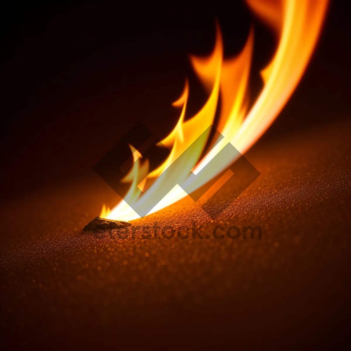 Picture of Blazing Matchstick: Fiery Light in the Darkness.