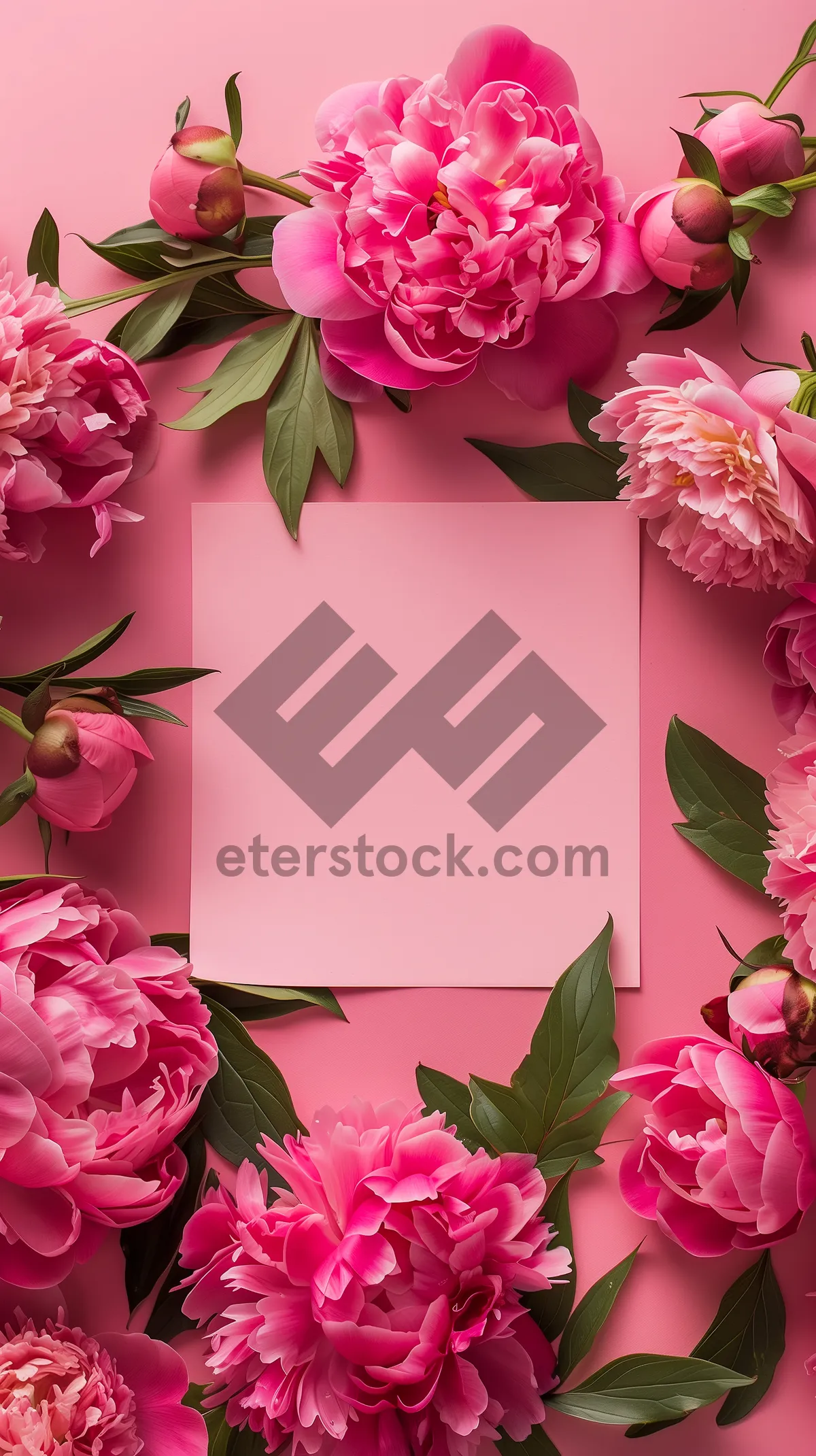 Picture of Floral Rose Bouquet Pattern Pink Wallpaper Design