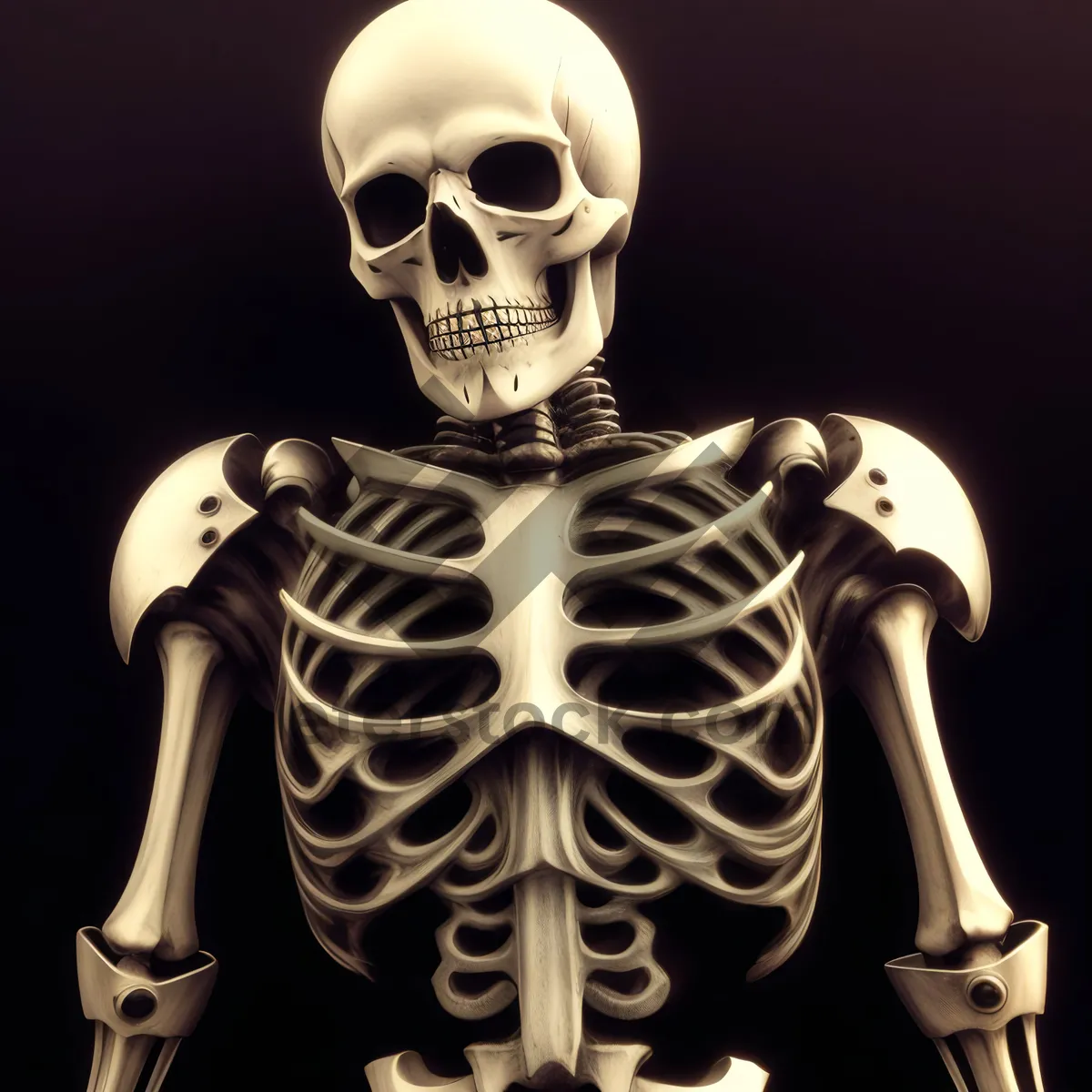 Picture of Horror Skeleton Bust - 3D Anatomy Sculpture