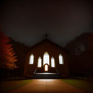 Orthodox Cathedral with Majestic Dome and Cross