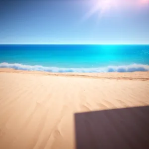 Sun-kissed Paradise: Coastal Serenity with Turquoise Waves