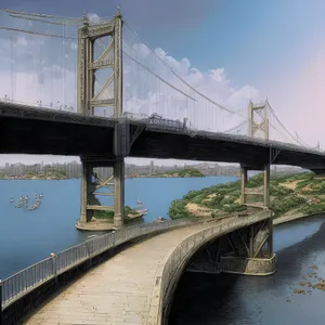 Golden Gate Bridge at Dusk Overlooking San Francisco Bay