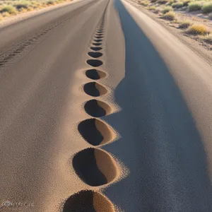 Endless Horizon Journey: Open Road through Desert Mountains