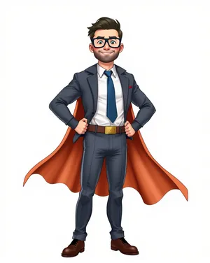 Businessman silhouette art in suit portrait Website Image