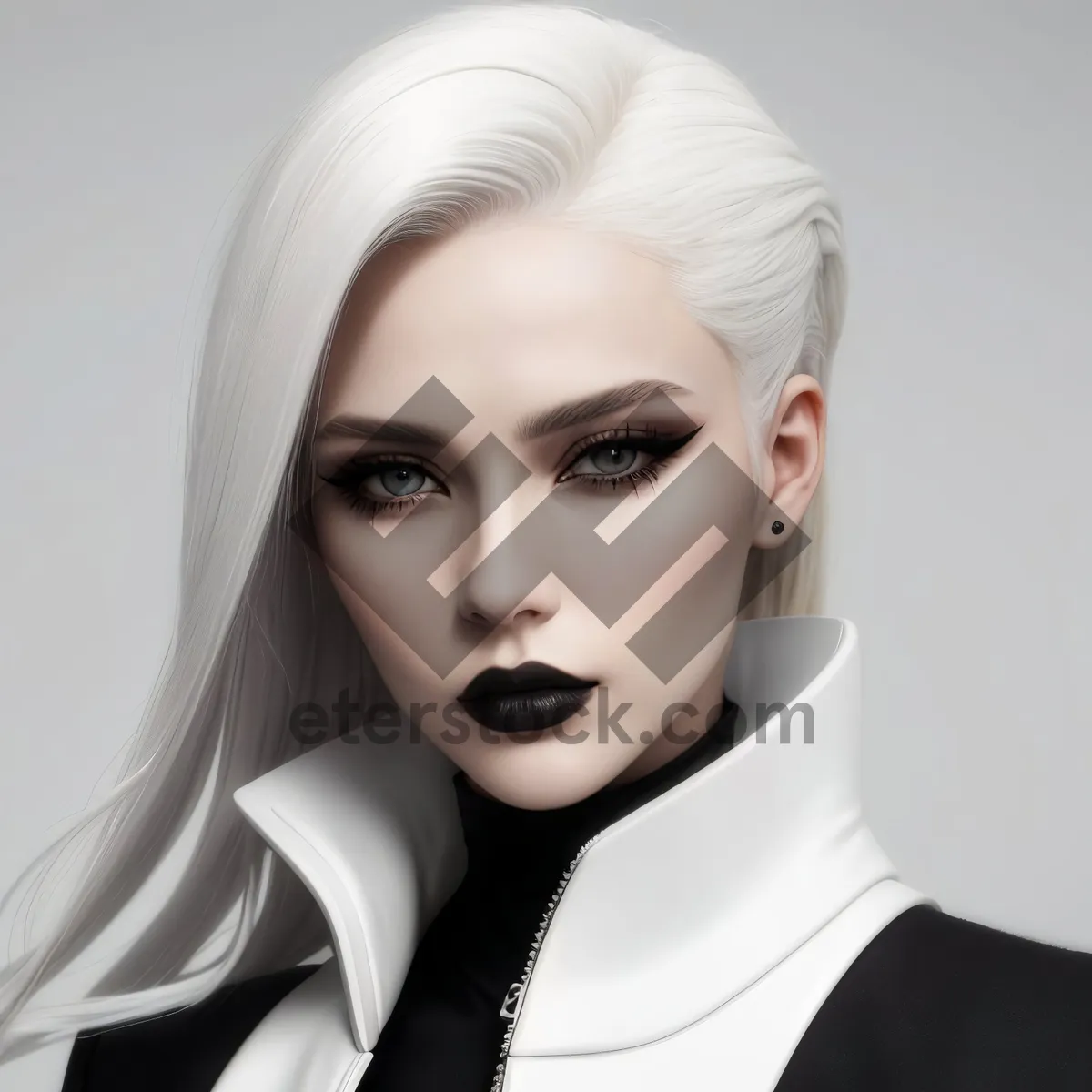 Picture of Healthy fashion model with attractive makeup