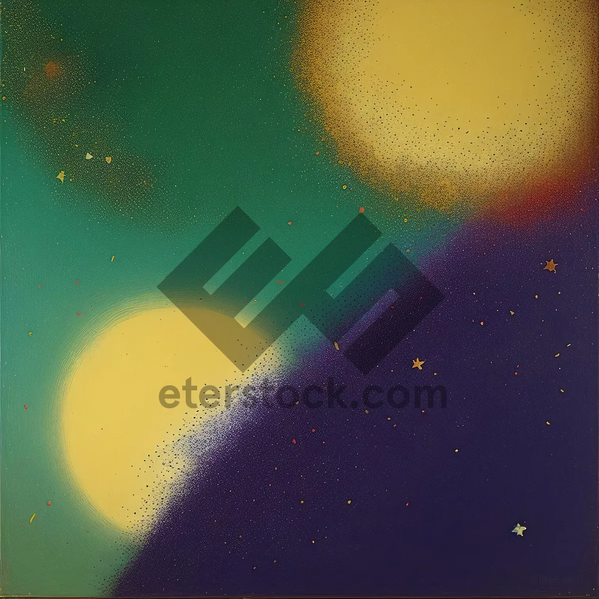 Picture of Night Sky: Celestial Shimmering Universe with Glowing Stars