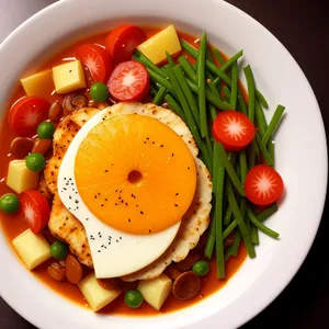 Gourmet Salad Plate with Fresh Vegetables