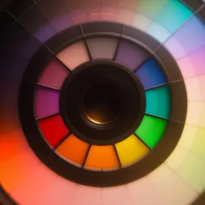 Digital Music Rainbow Disk Design