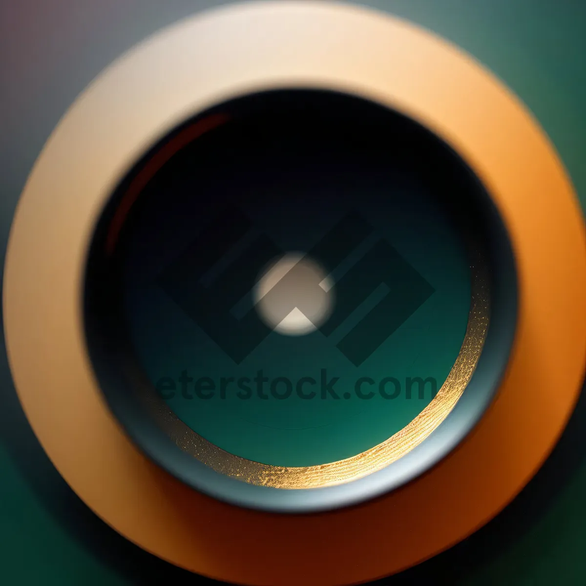 Picture of Shiny Silver Acoustic Button Icon with Reflection
