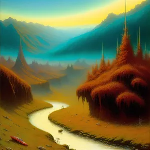 Golden Horizon: A Serene Coastal Sunset