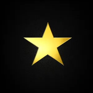 Five-star Symbol: Striking 3D Flag Design