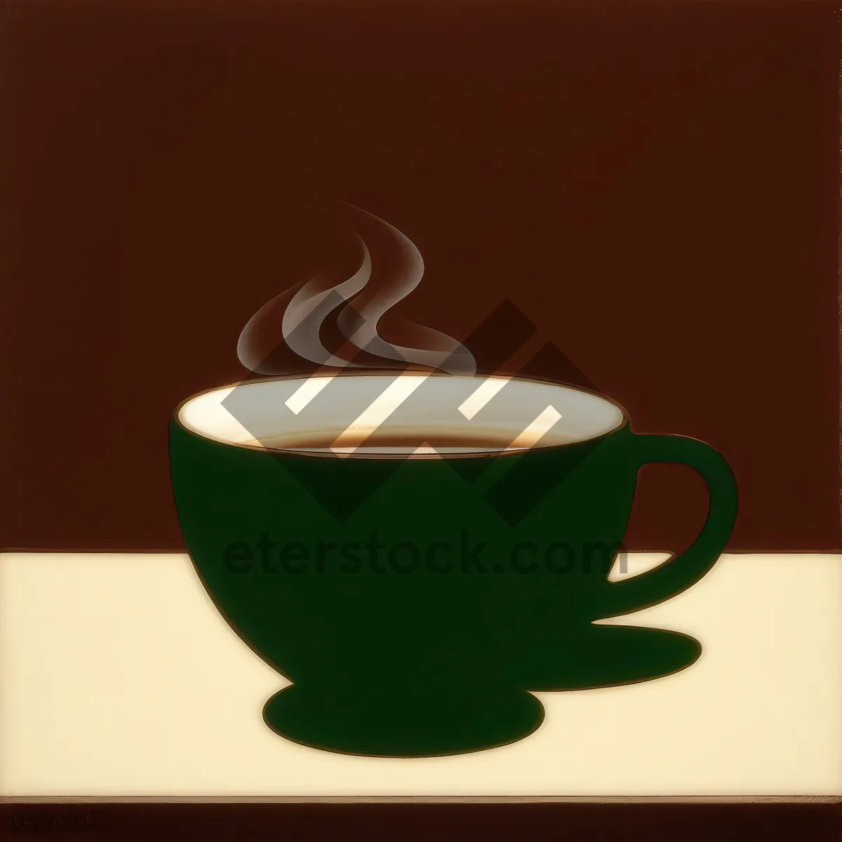 Picture of Caffeine Bliss in a Cup: Cappuccino Delight on Tableware