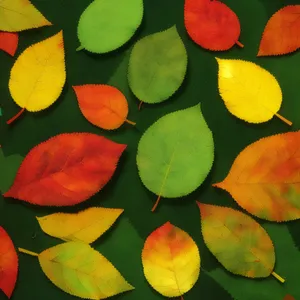 Vibrant Orange and Yellow Foliage in Garden