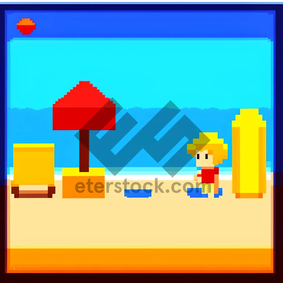 Picture of 3D Map Representation for Business Design Icon