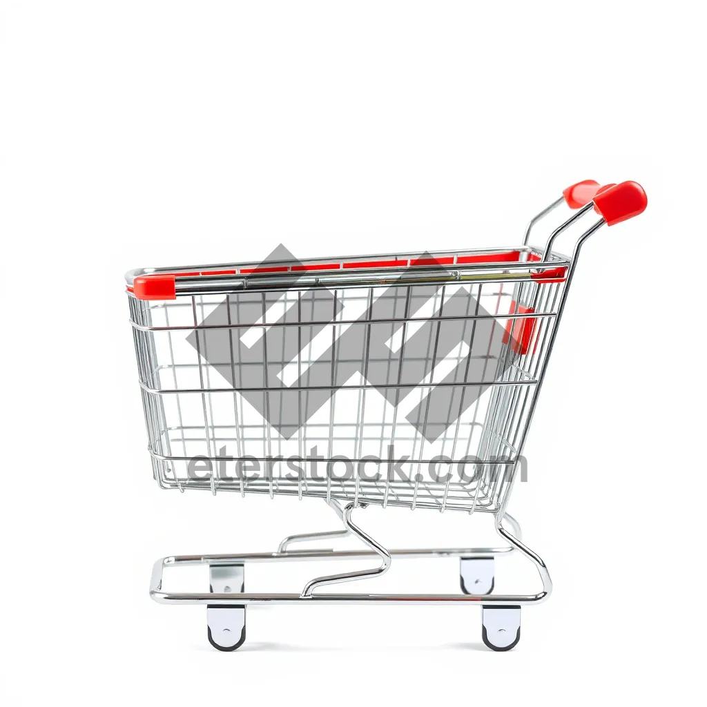 Picture of 3D Shopping Cart for E-Commerce Transactions