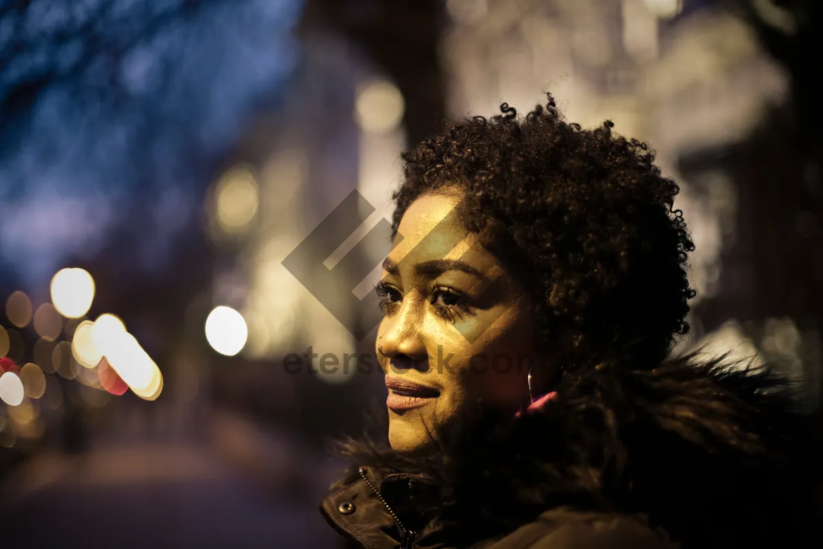 Picture of Entertaining black male musician portrait