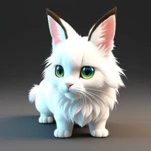 Fluffy Purebred Kitty with Curious Eyes