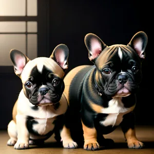 Adorable Bulldog Puppy - Cute Studio Portrait