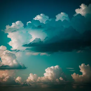 Global Sky Atlas: Summer Cloudscape with Vibrant Sunlight