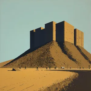 Ancient Desert Fortress Tower