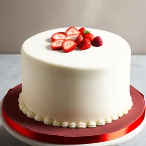 Delicious Berry Cream Cake with Raspberry