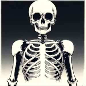 Skeletal Horror: An Intricate Bone Mask for the Dead