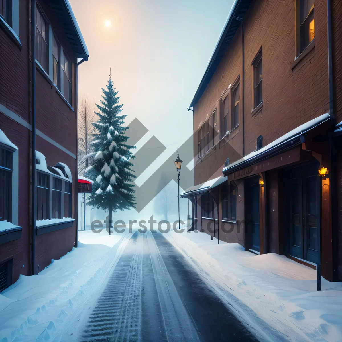 Picture of Urban Street in Historic Cityscape