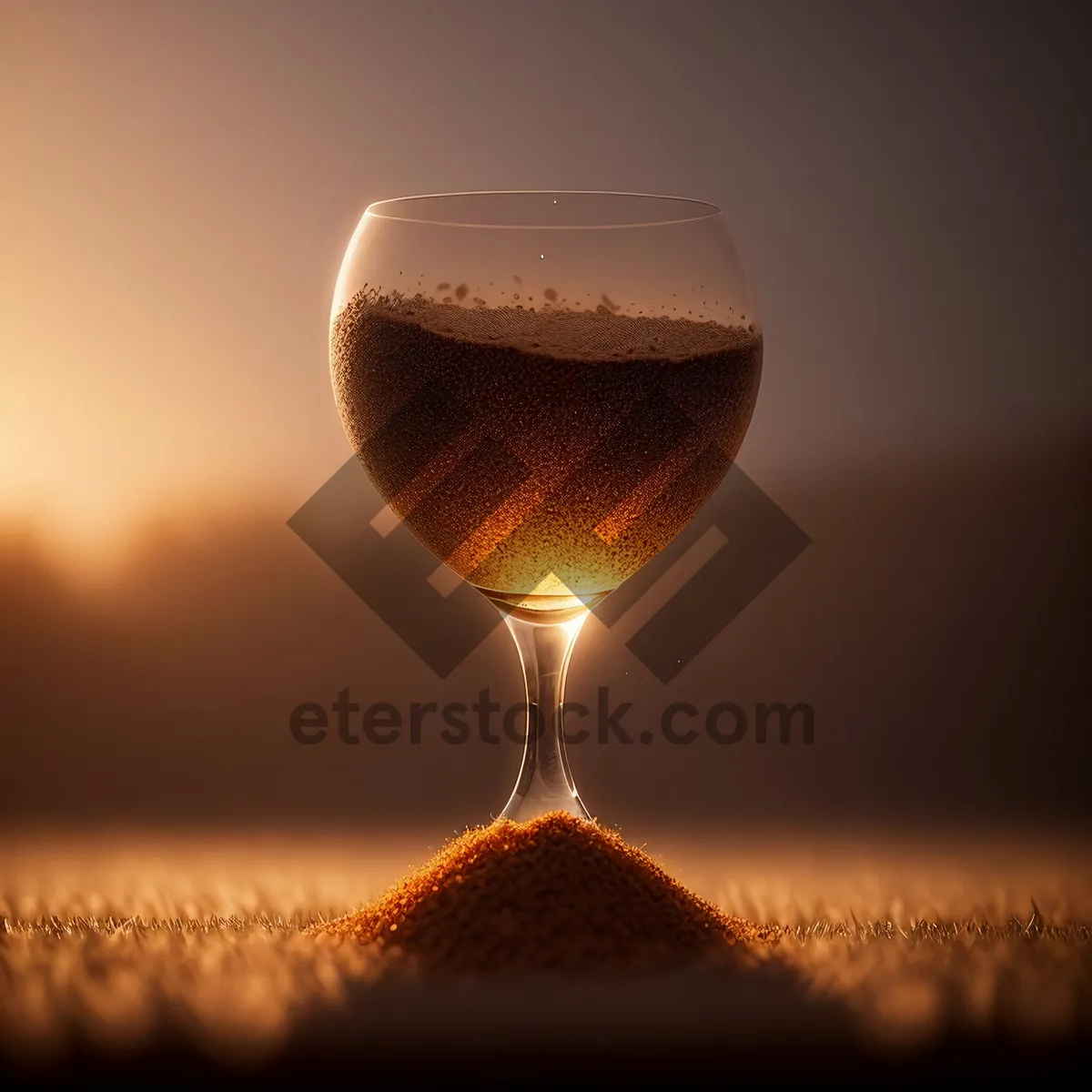 Picture of Sparkling Celebration in Crystal Wine Glass